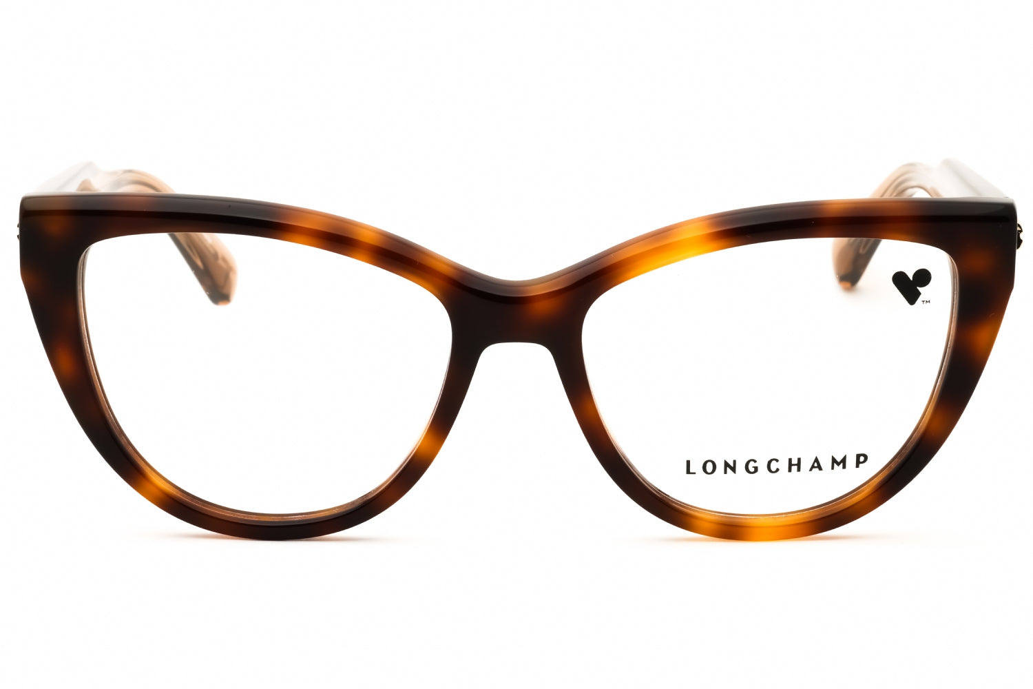 Longchamp LO2771N Cat-Eye Tortoiseshell Acetate Eyeglasses — Brown, view 2
