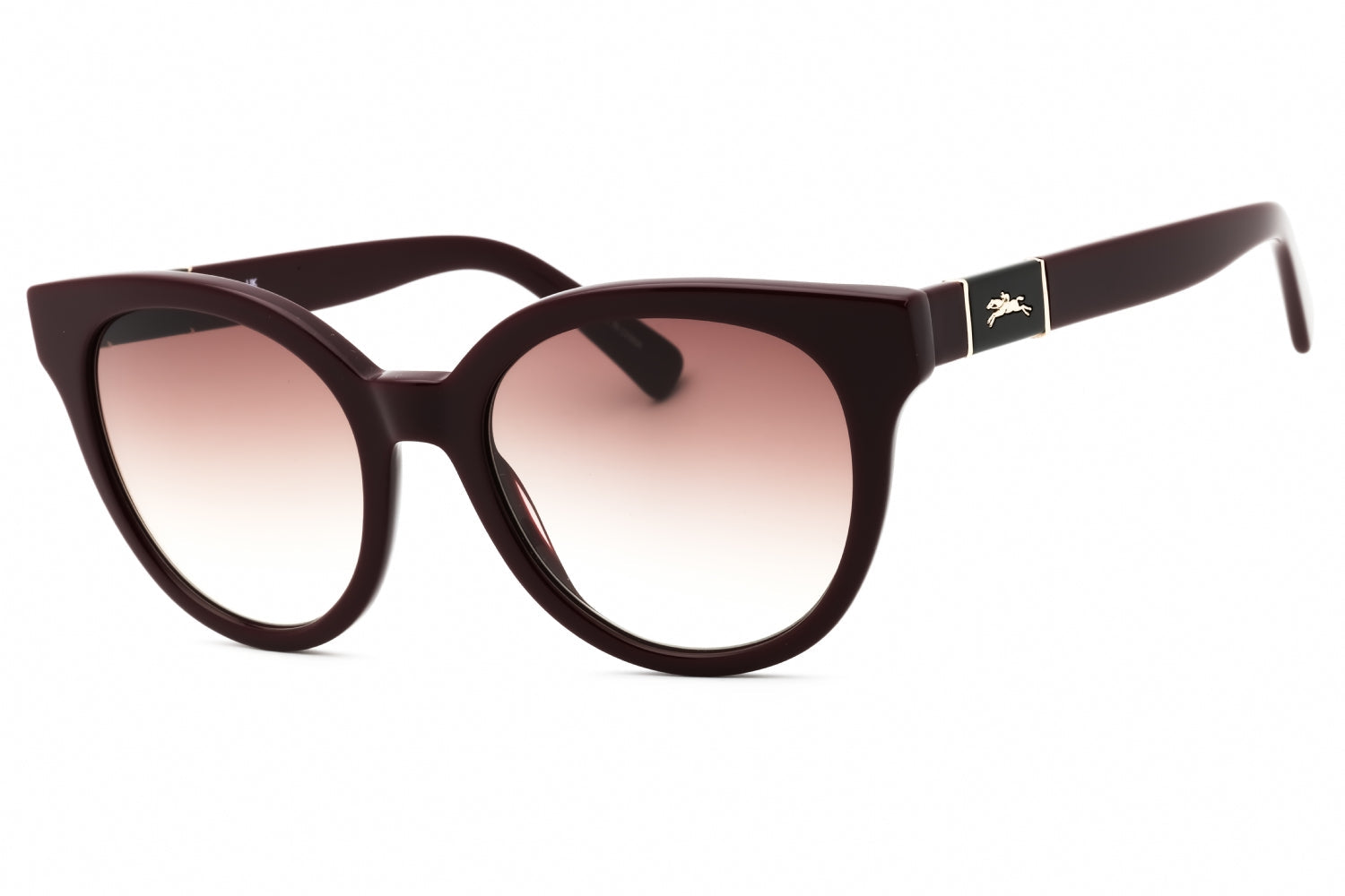 Longchamp LO697S Round Acetate Sunglasses — Black by Longchamp