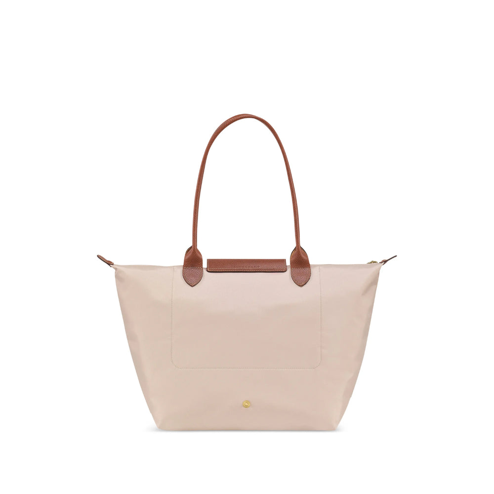 Longchamp Calf Leather Shoulder Bag — Beige, view 5