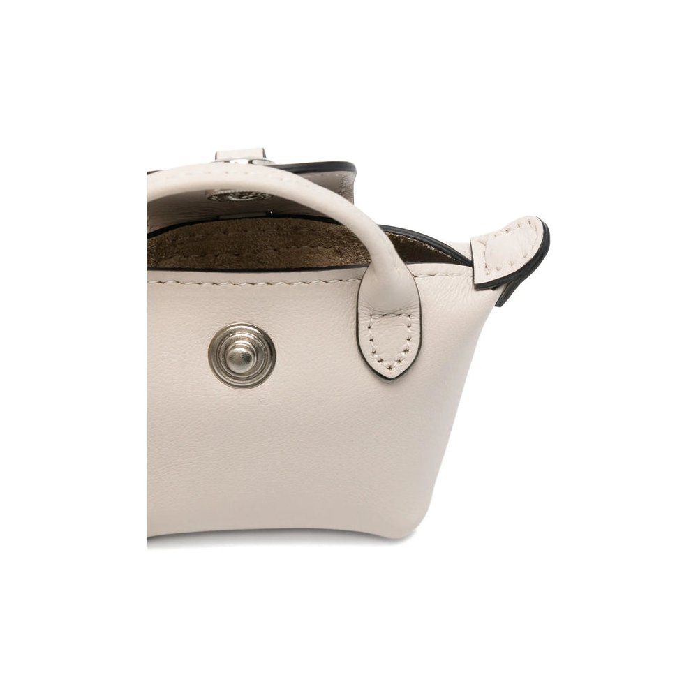 Longchamp Calf Leather Top Handle Bag — Beige, view 2