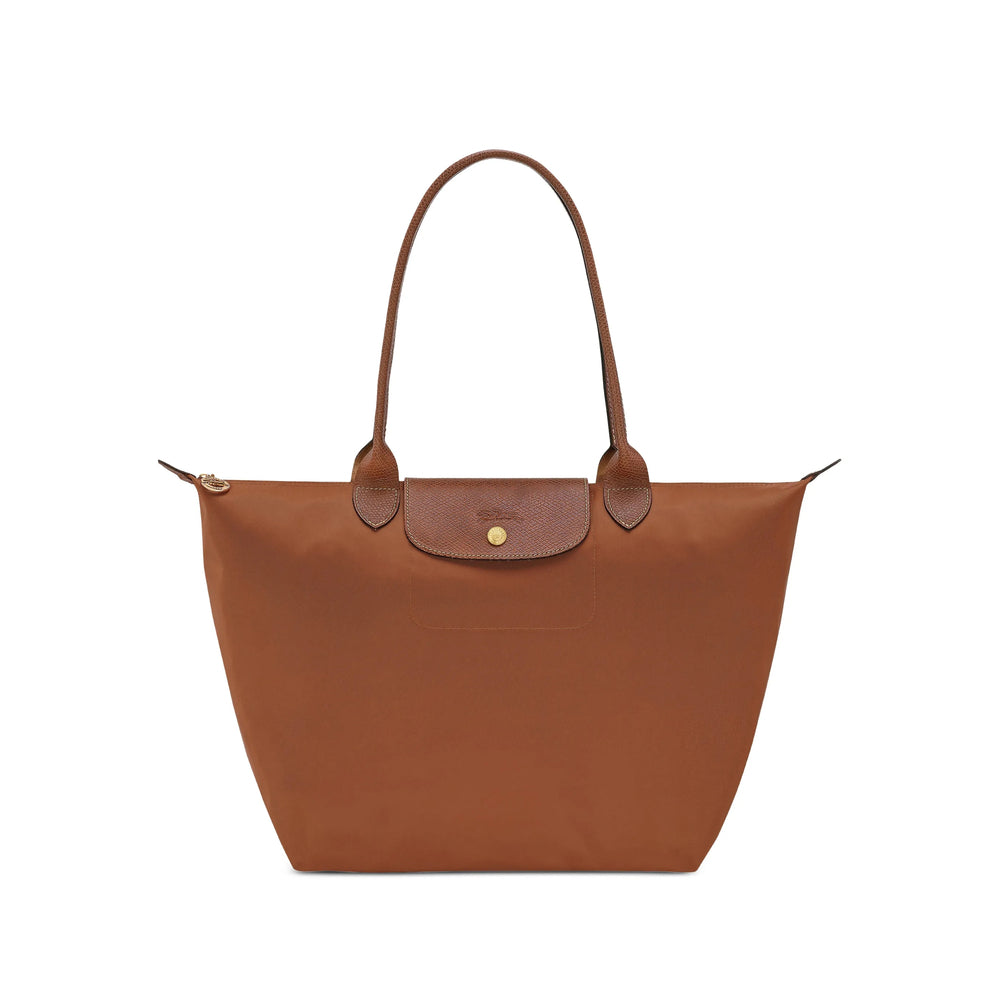Longchamp Folding Nylon Tote Bag — Brown by Longchamp