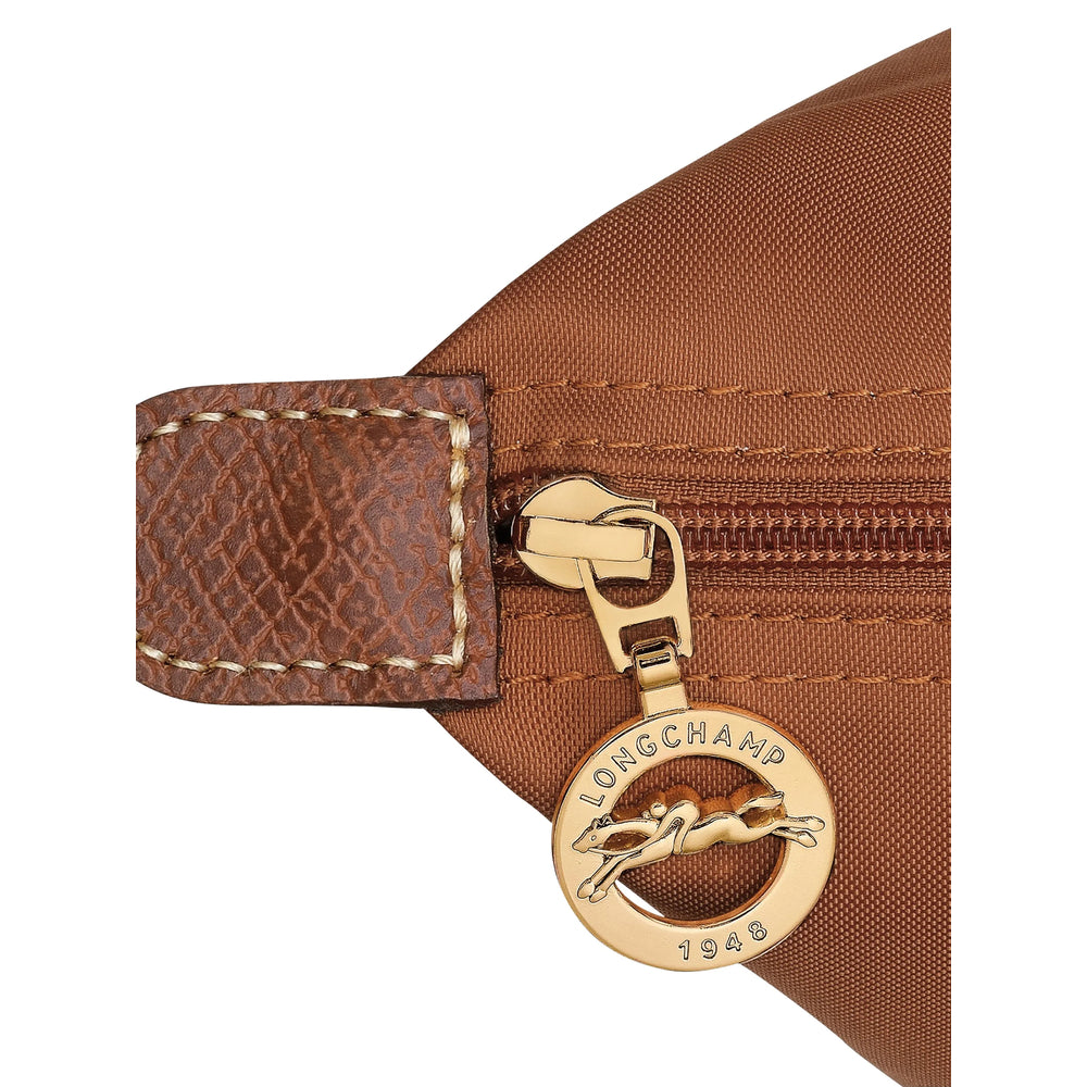 Longchamp Folding Nylon Tote Bag — Brown, view 5