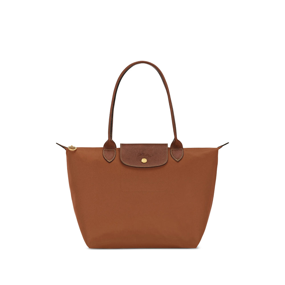 Longchamp Folding Nylon Tote Bag — Brown by Longchamp