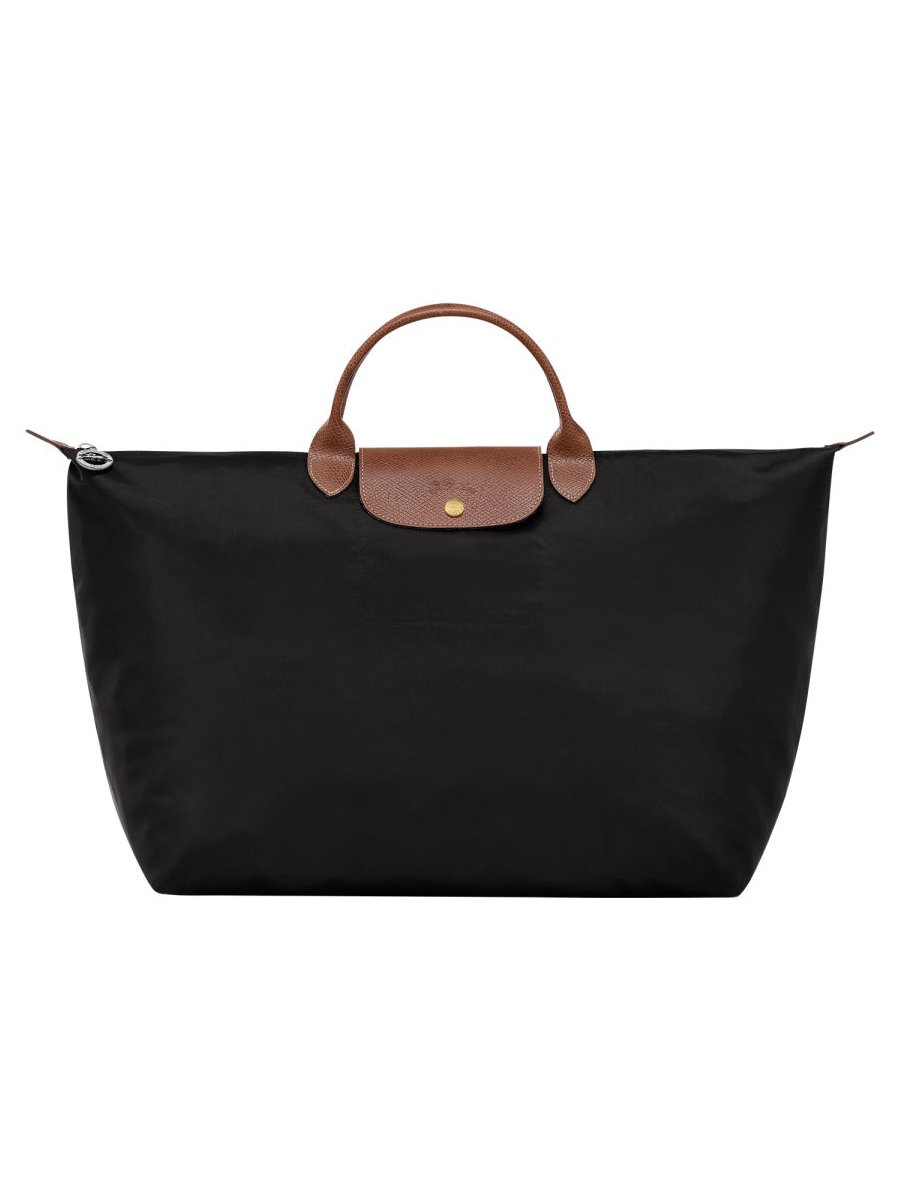Longchamp Structured Nylon Travel Bag — Black by Longchamp