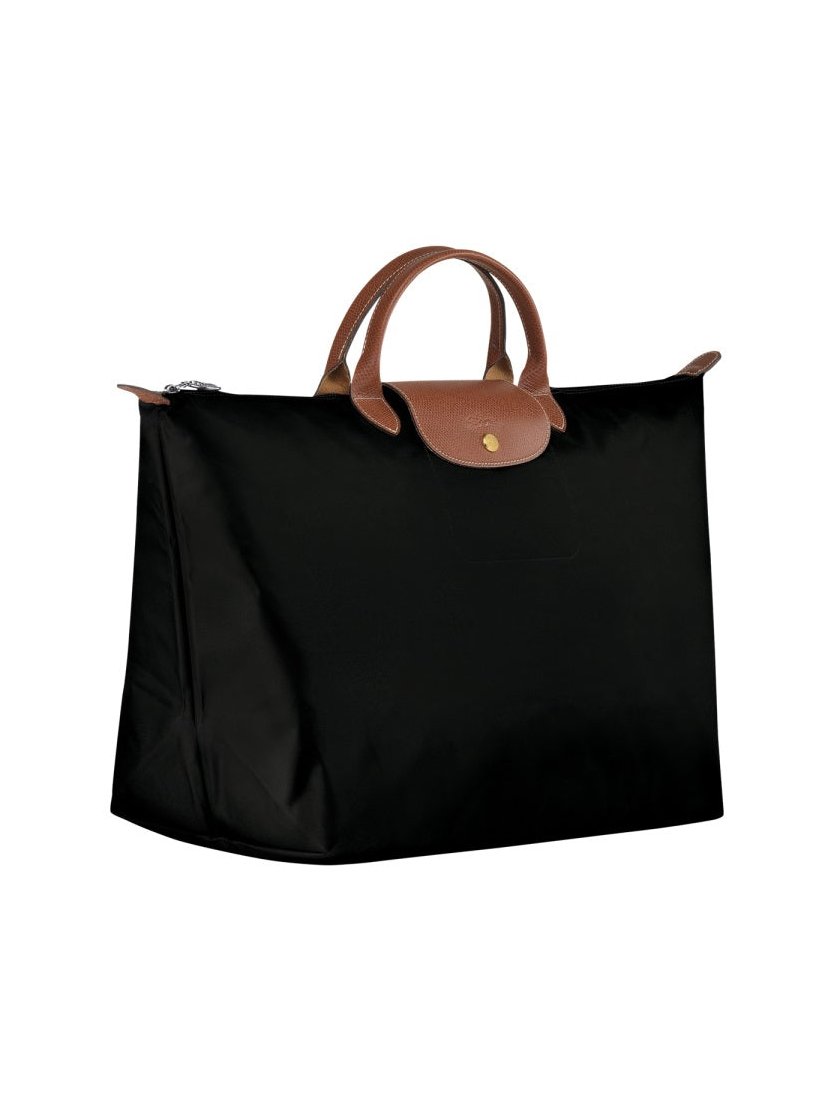 Longchamp Structured Nylon Travel Bag — Black, view 2