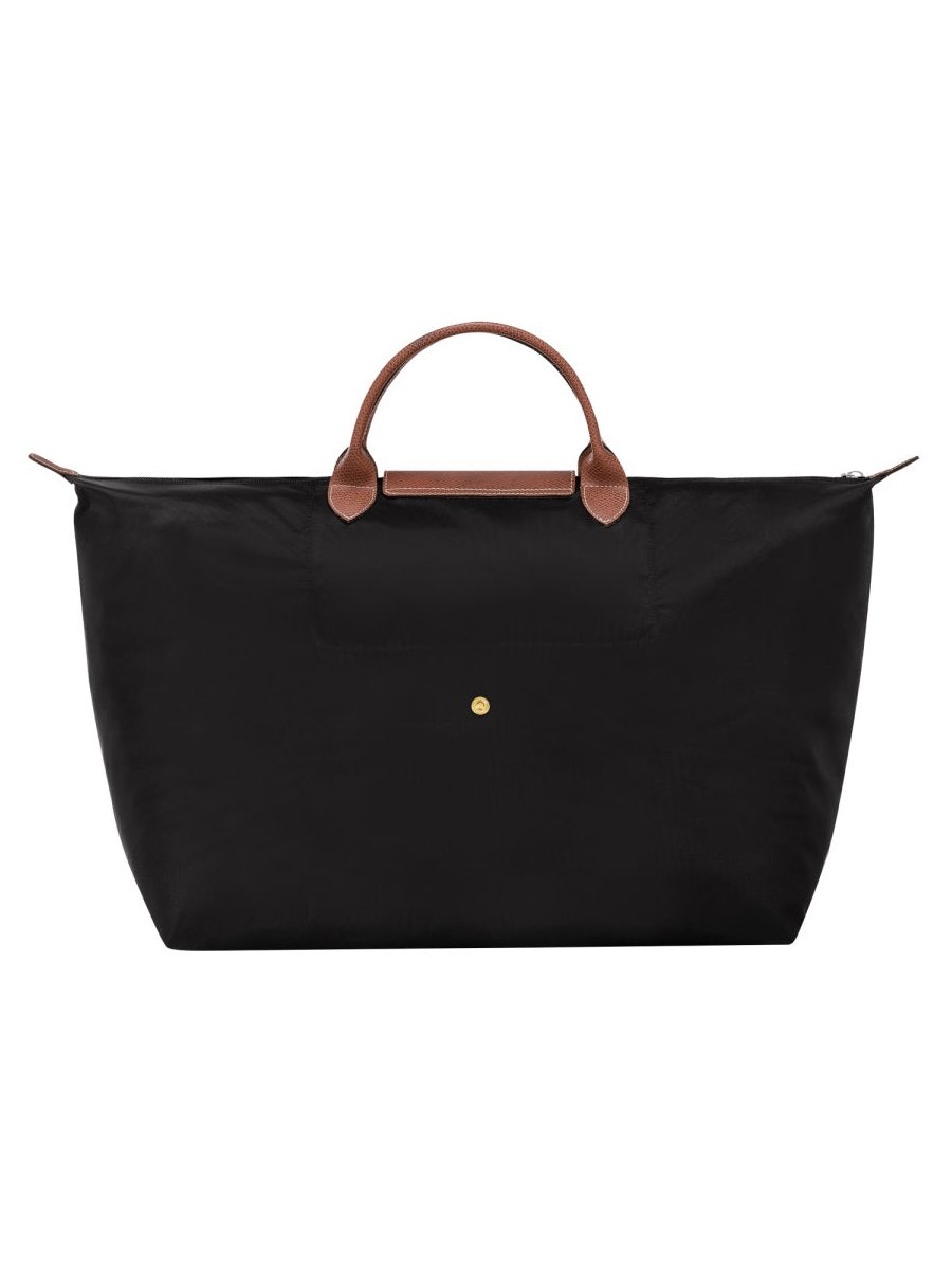 Longchamp Structured Nylon Travel Bag — Black, view 3