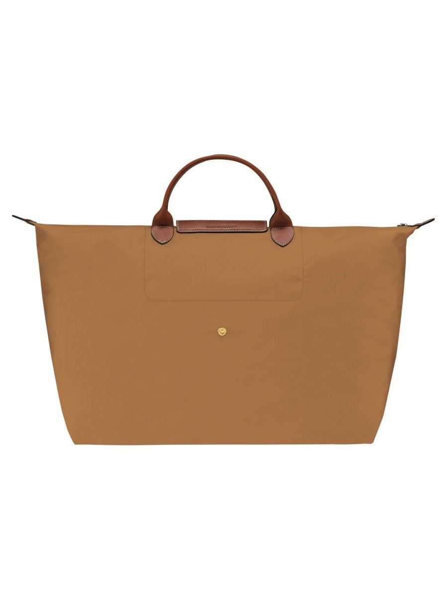Longchamp Structured Nylon Travel Holdall — Beige, view 3