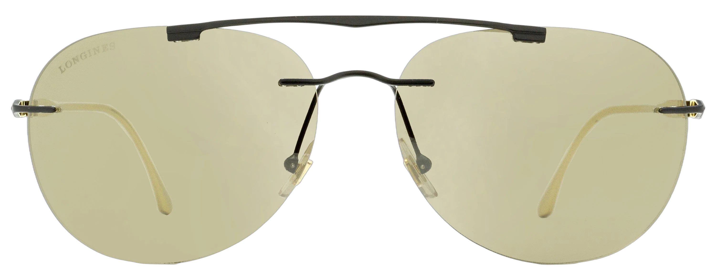 Longines LG0008-H Rimless Pilot Metal Sunglasses — Gold by Longines