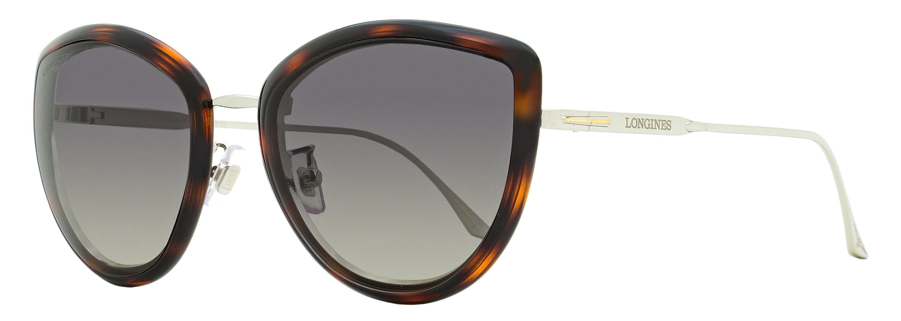 Longines LG0010H Butterfly Metal-Acetate Sunglasses — Havana, view 2