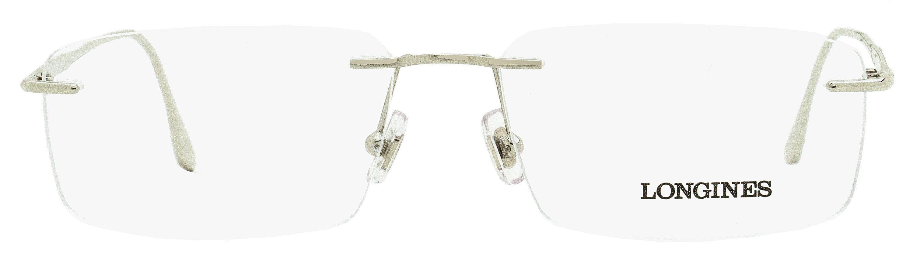 Longines LG5001H Rimless Metal Eyeglasses — Silver by Longines