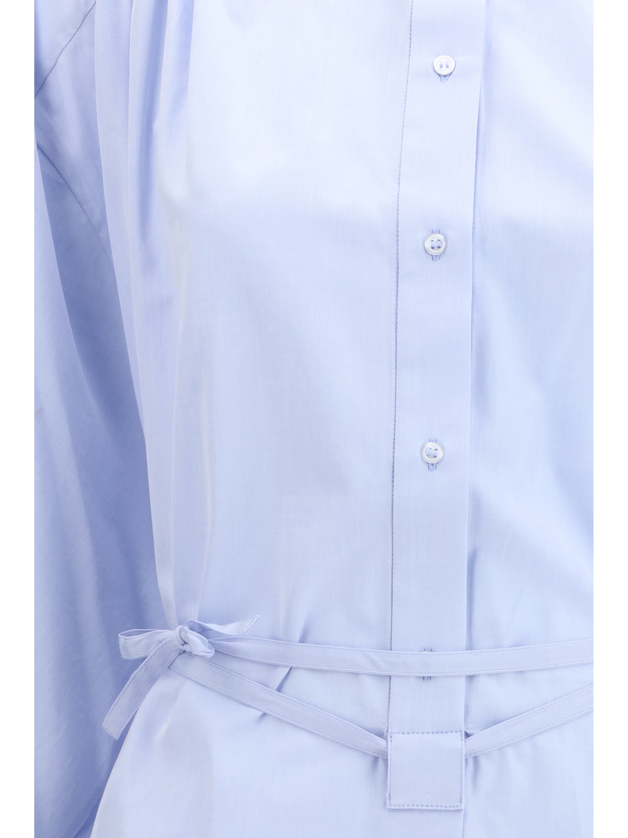Loulou De Saison Shirt Dress — Blue, view 3