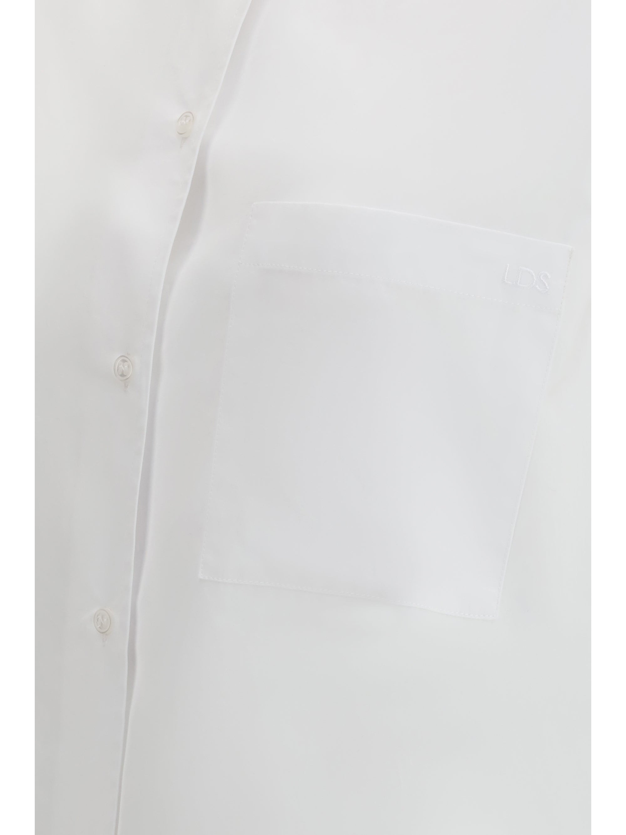Loulou De Saison Lee Shirt — White, view 3