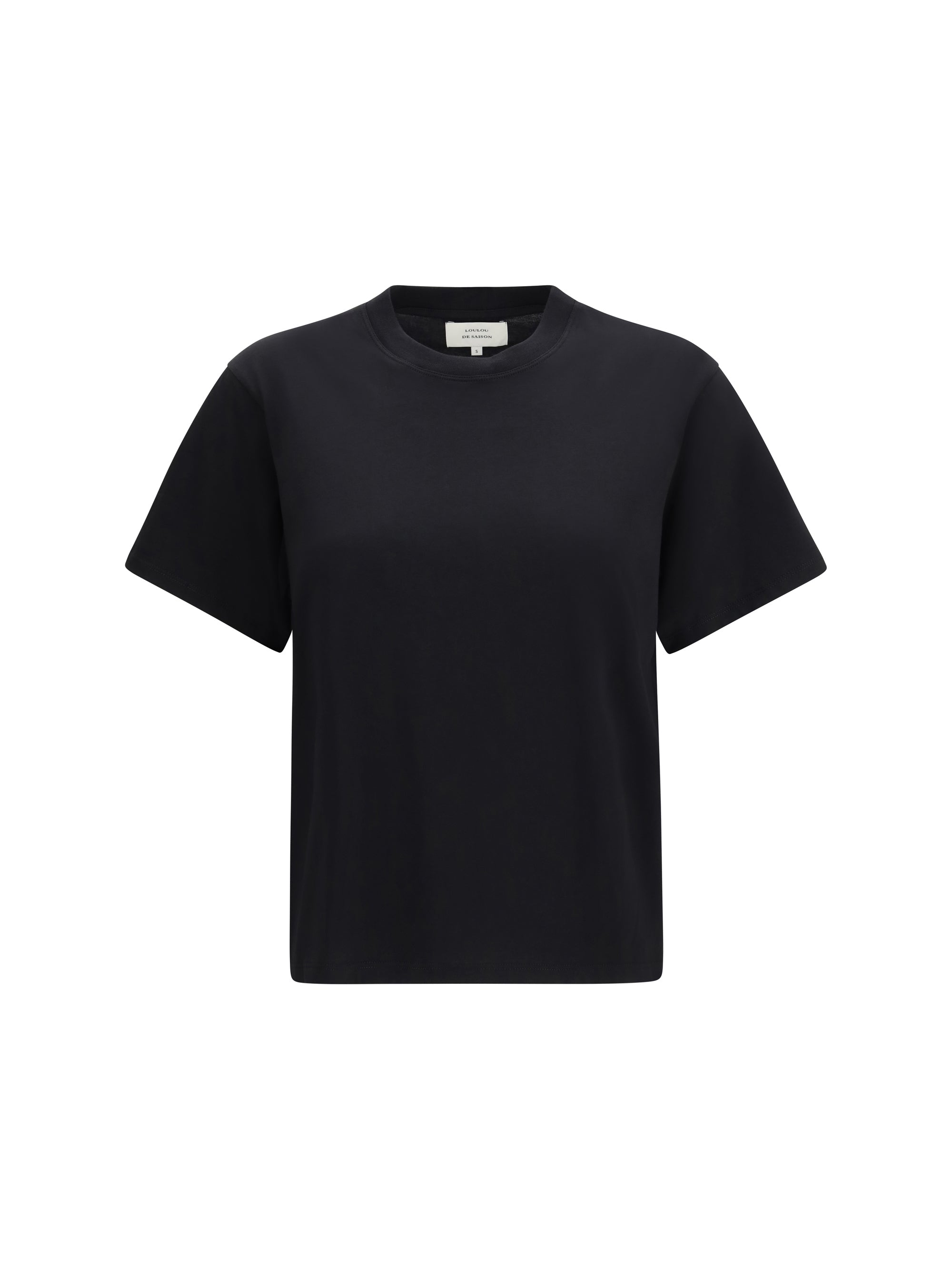 Loulou De Saison Supima Cotton T-Shirt — Black by Loulou De Saison