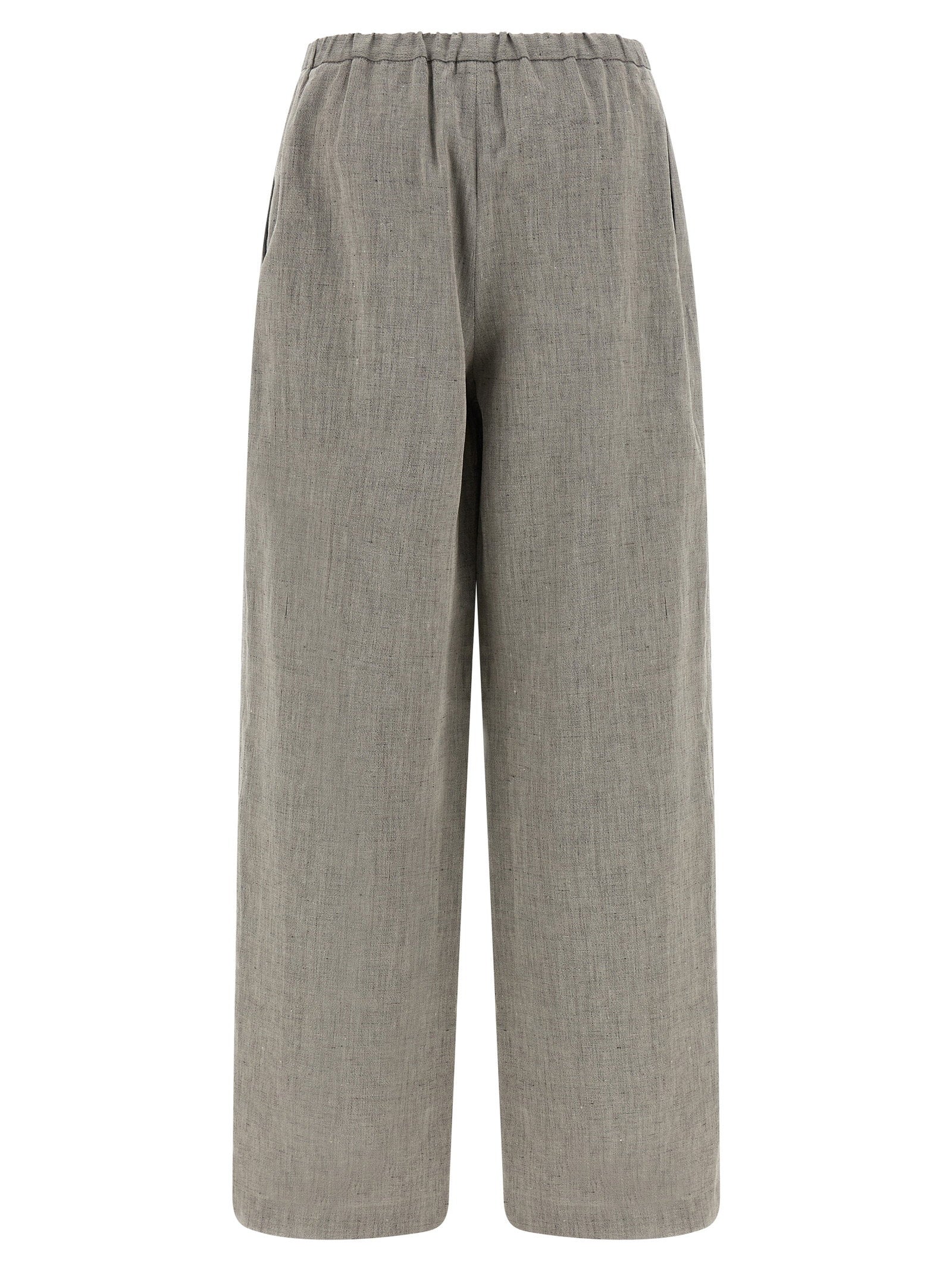 Loulou De Saison Clark Trousers — Gray, view 2