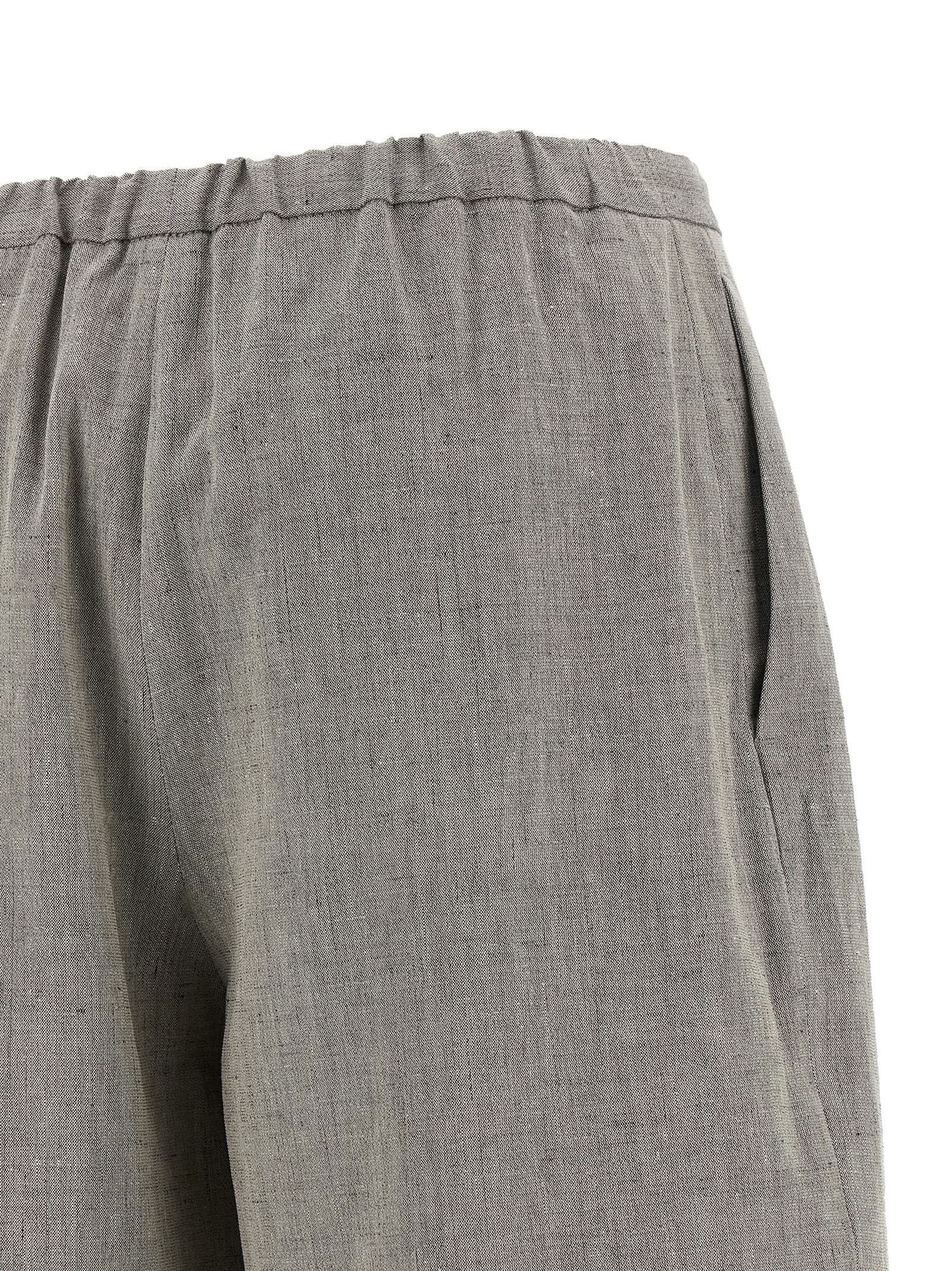 Loulou De Saison Clark Trousers — Gray, view 4