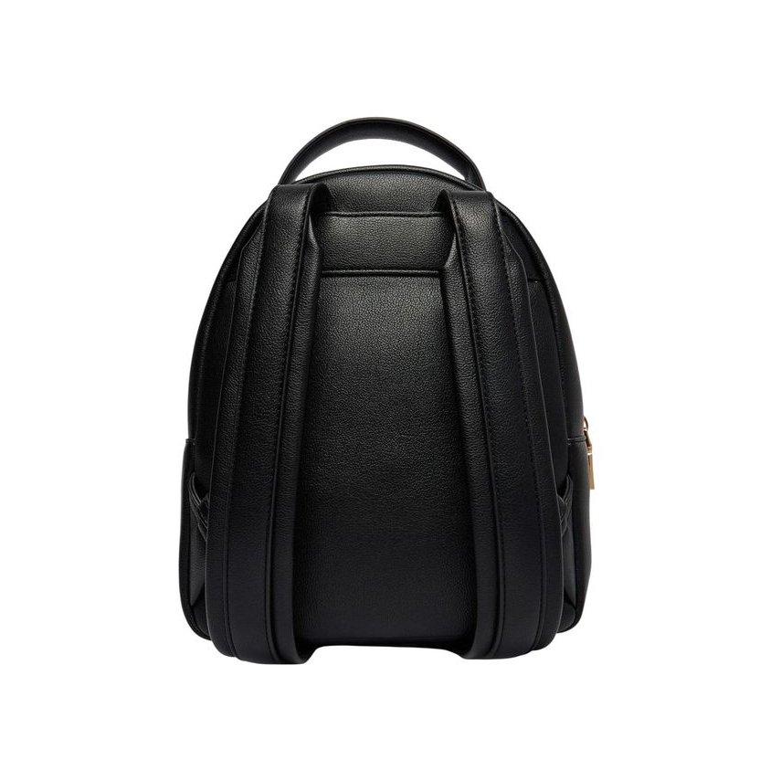 Love Moschino Gold-Tone Heart Detail Backpack — Black, view 3