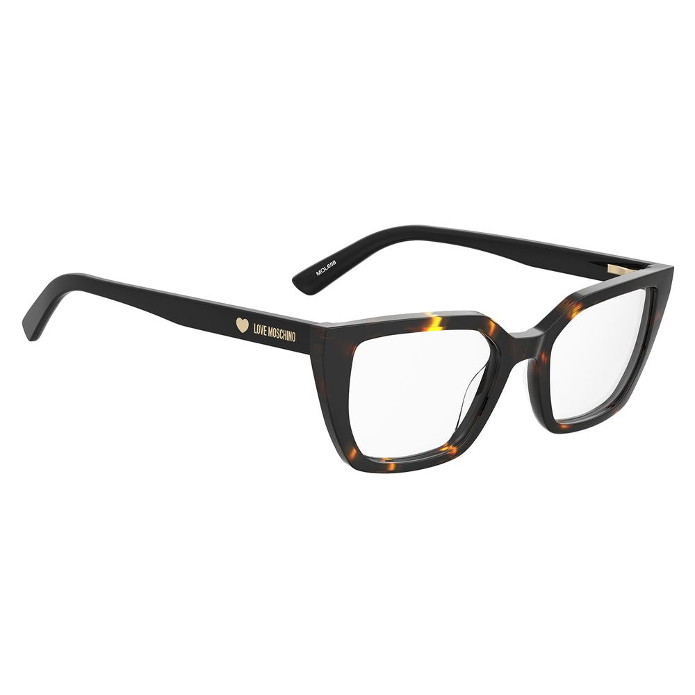 Love Moschino MO-1065580 Tortoiseshell Acetate Eyeglasses — Brown, view 3