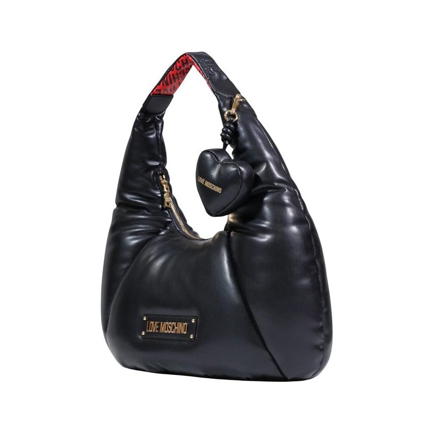 Love Moschino Polyurethane Shoulder Bag, view 3
