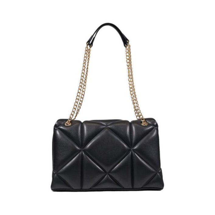 Love Moschino Quilted Polyurethane Shoulder Bag — Black, view 3