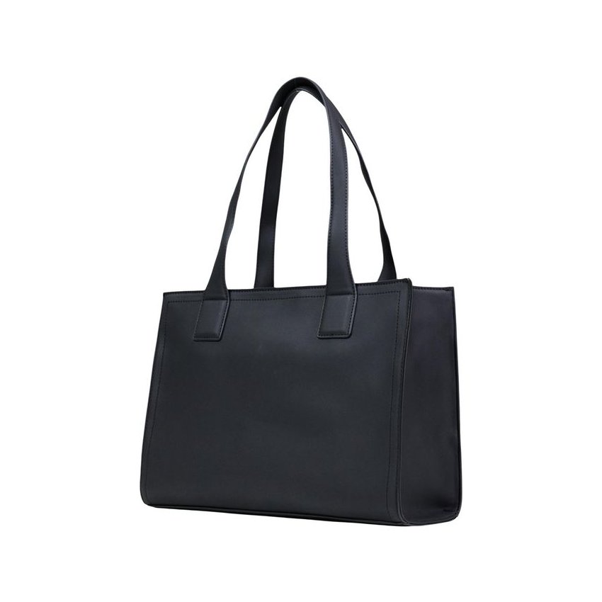 Love Moschino Embossed Logo Shoulder Bag — Black, view 4