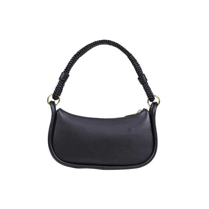 Love Moschino Embossed Logo Shoulder Bag — Black, view 3