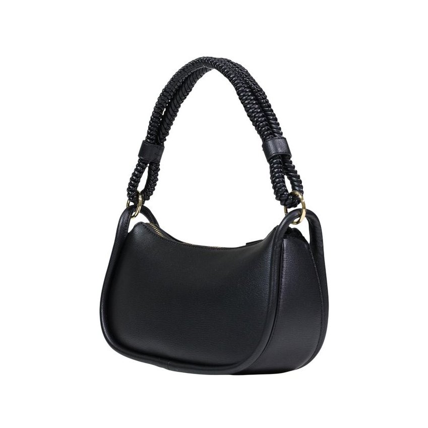 Love Moschino Embossed Logo Shoulder Bag — Black, view 4