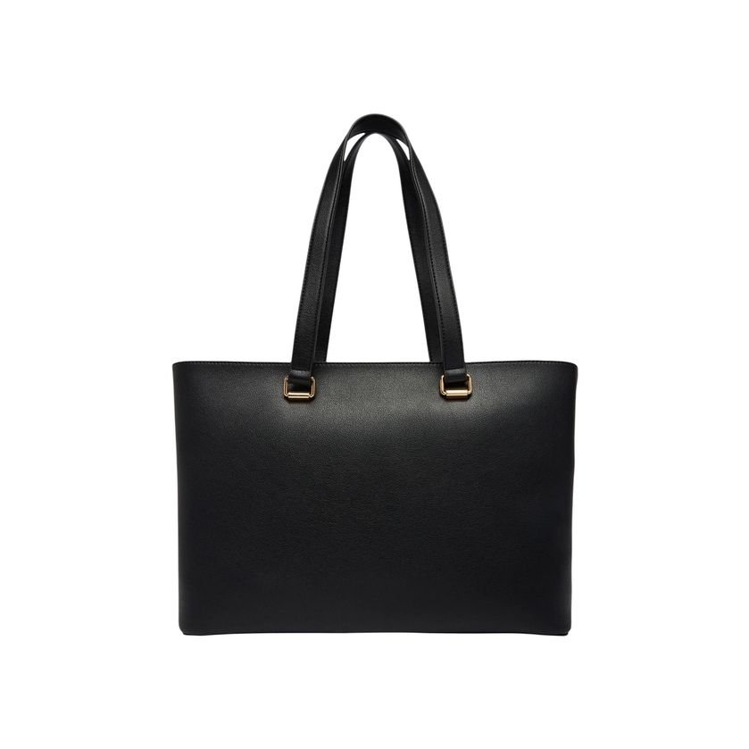 Love Moschino Gold Heart-Embellished Polyurethane Shoulder Bag — Black, view 3