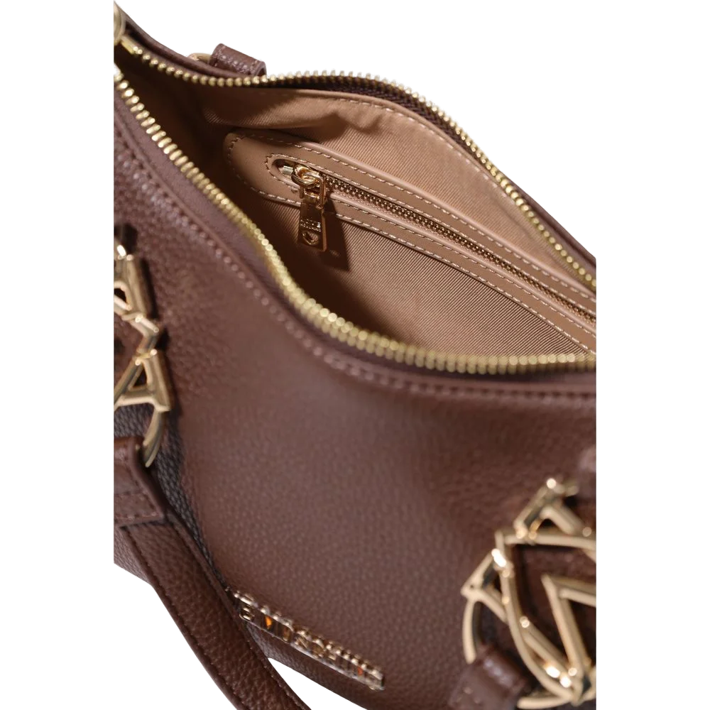 Love Moschino Pebbled Polyurethane Shoulder Bag — Brown, view 5