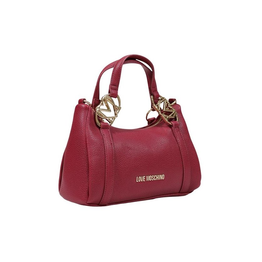 Love Moschino Pebbled Polyurethane Shoulder Bag — Purple, view 2