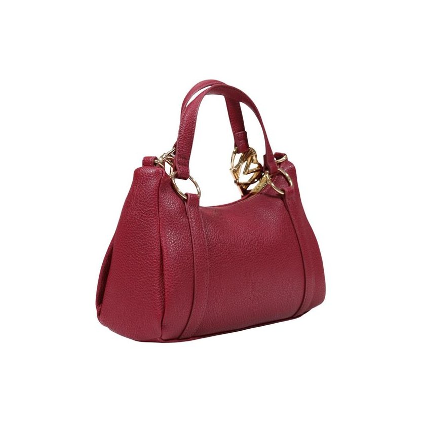 Love Moschino Pebbled Polyurethane Shoulder Bag — Purple, view 3