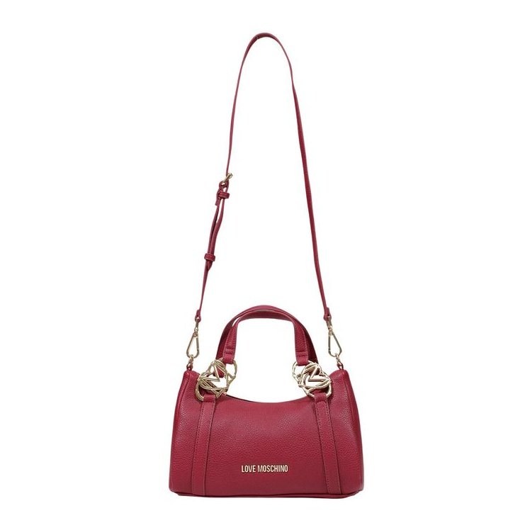 Love Moschino Pebbled Polyurethane Shoulder Bag — Purple, view 4