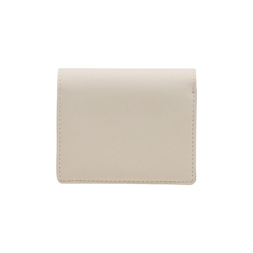 Love Moschino Logo-Embossed Polyurethane Wallet — Beige, view 3