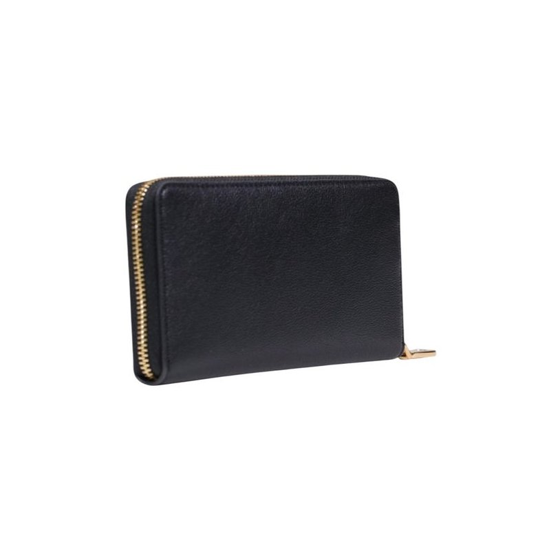 Love Moschino Logo-Embellished Polyurethane Wallet — Black, view 4