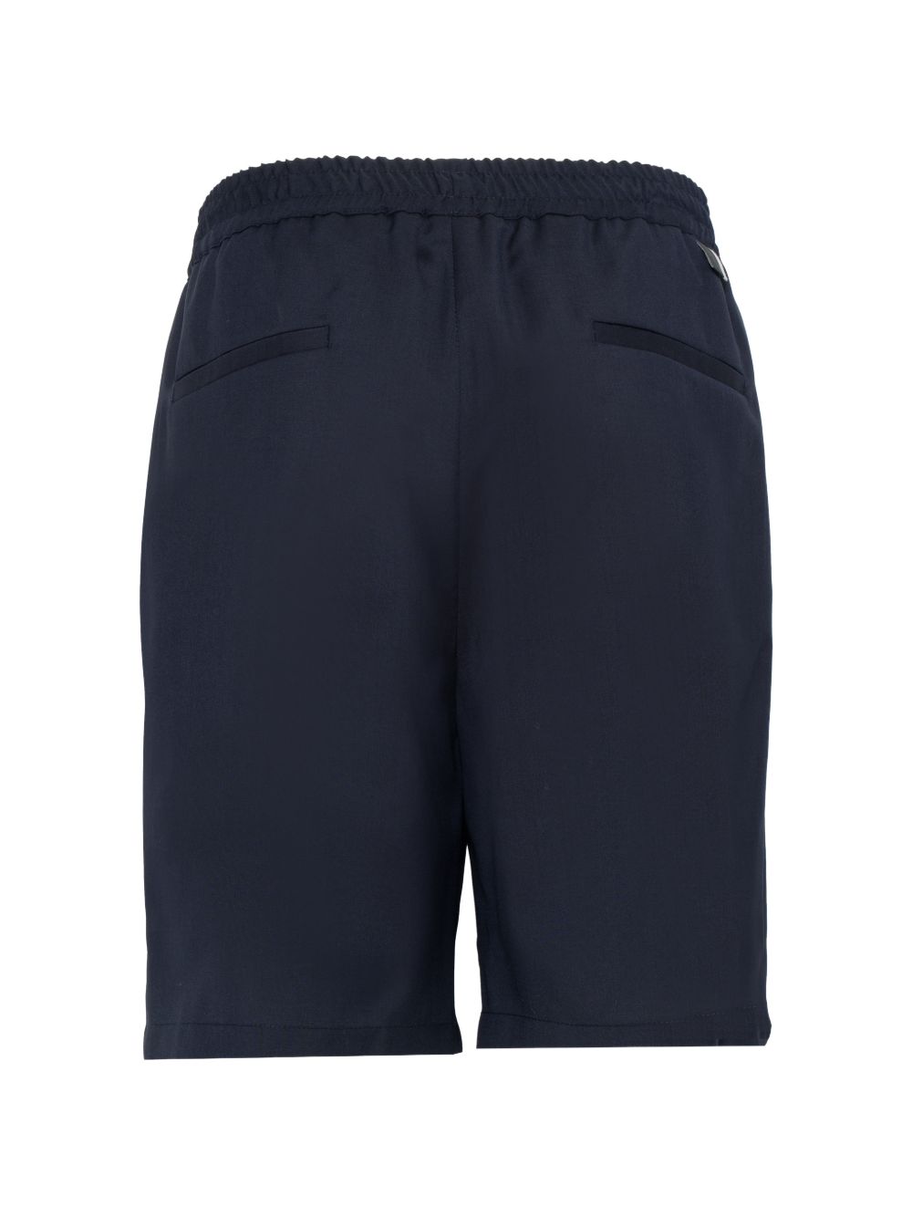 Low Brand Virgin Wool Bermuda Shorts — Navy, view 2