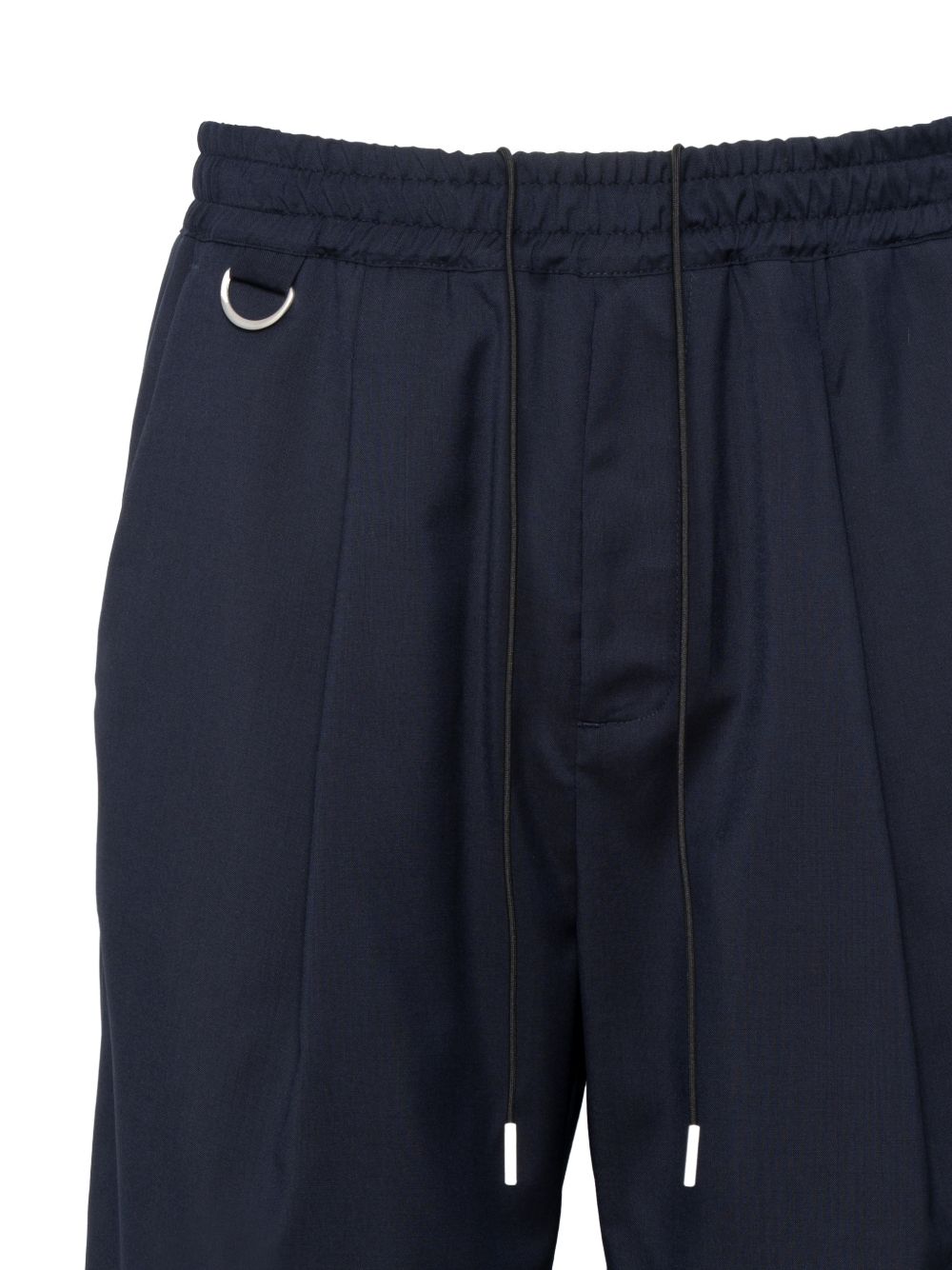 Low Brand Virgin Wool Bermuda Shorts — Navy, view 3