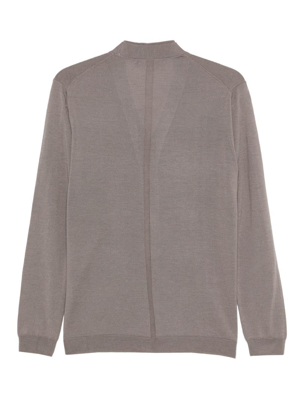 Low Brand Wool Knit Cardigan — Brown by Low Brand