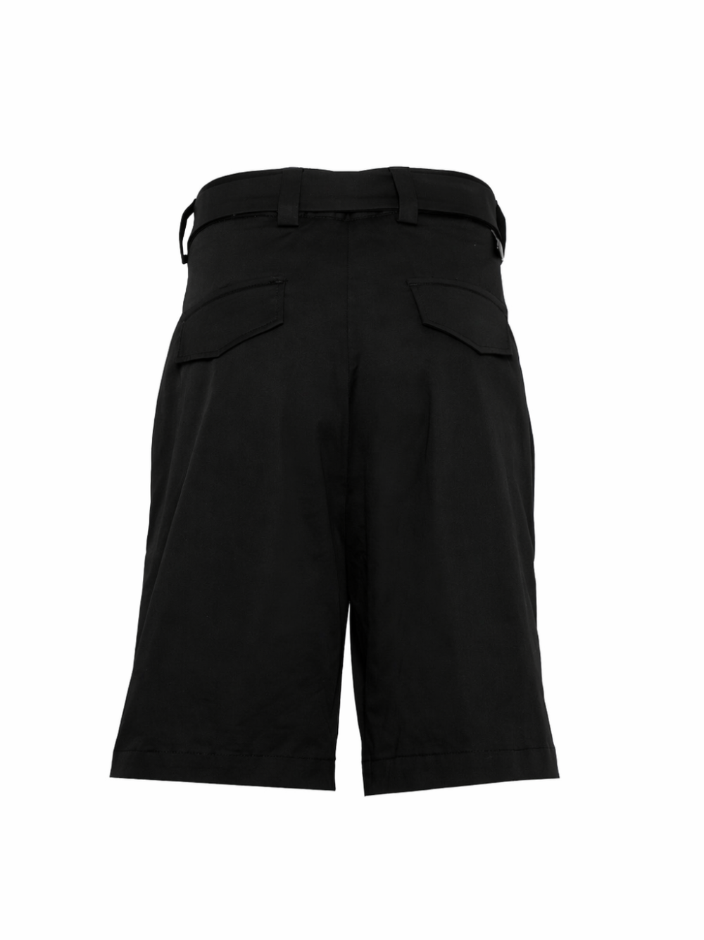 Low Brand Cotton-Blend Regular-Fit Shorts — Black, view 2