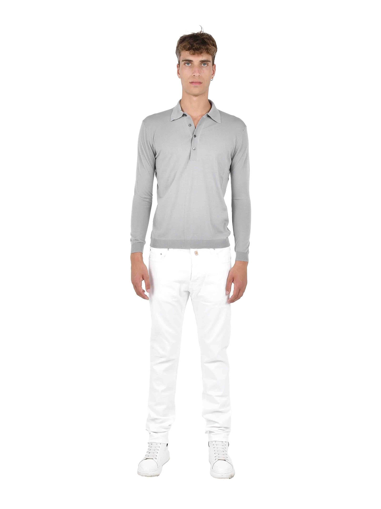 Low Brand Wool Knit Sweater — Gray, view 2