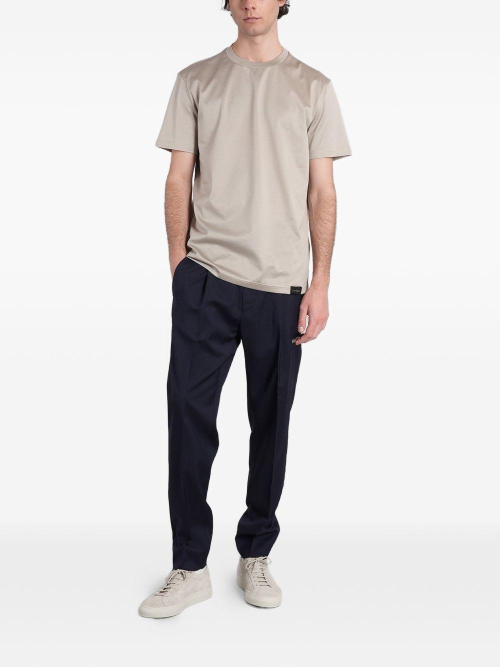 Low Brand Cotton Crewneck T-Shirt — Gray, view 2