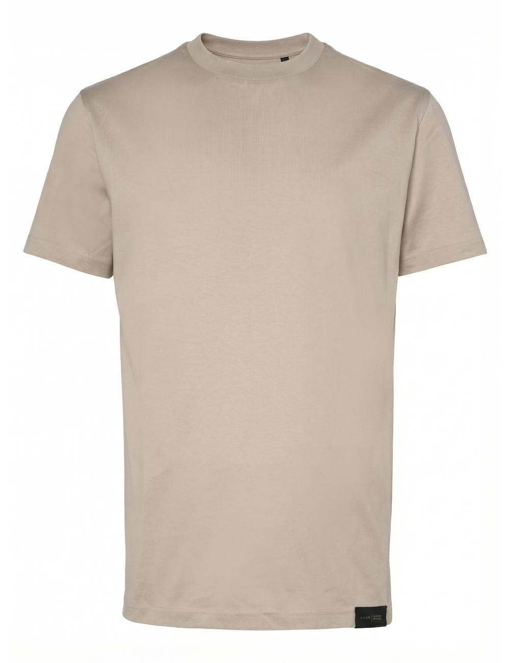 Low Brand Cotton Crewneck T-Shirt — Gray, view 5