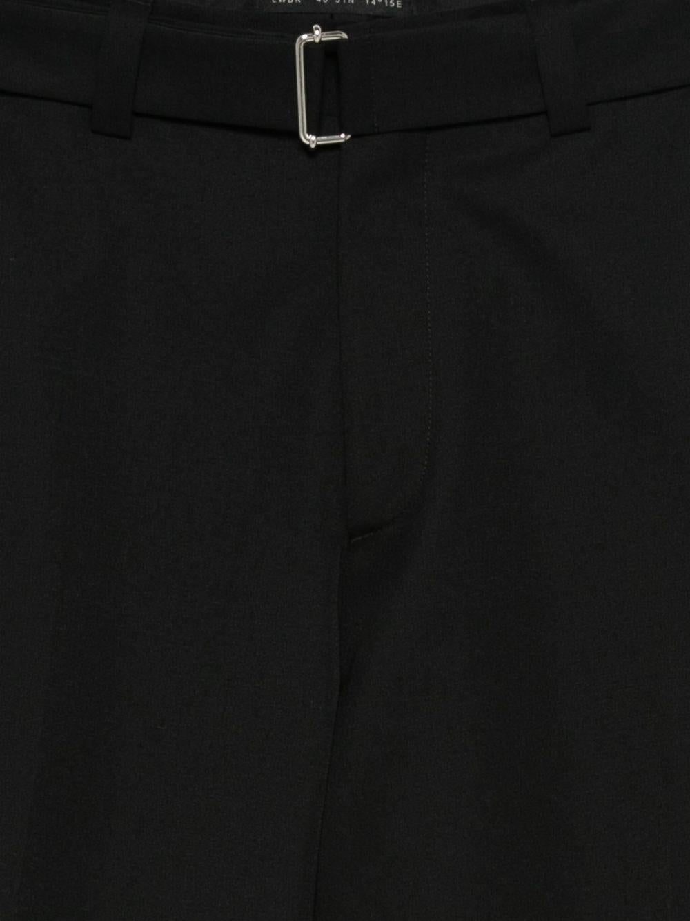 Low Brand Virgin Wool Blend Trousers — Black, view 2