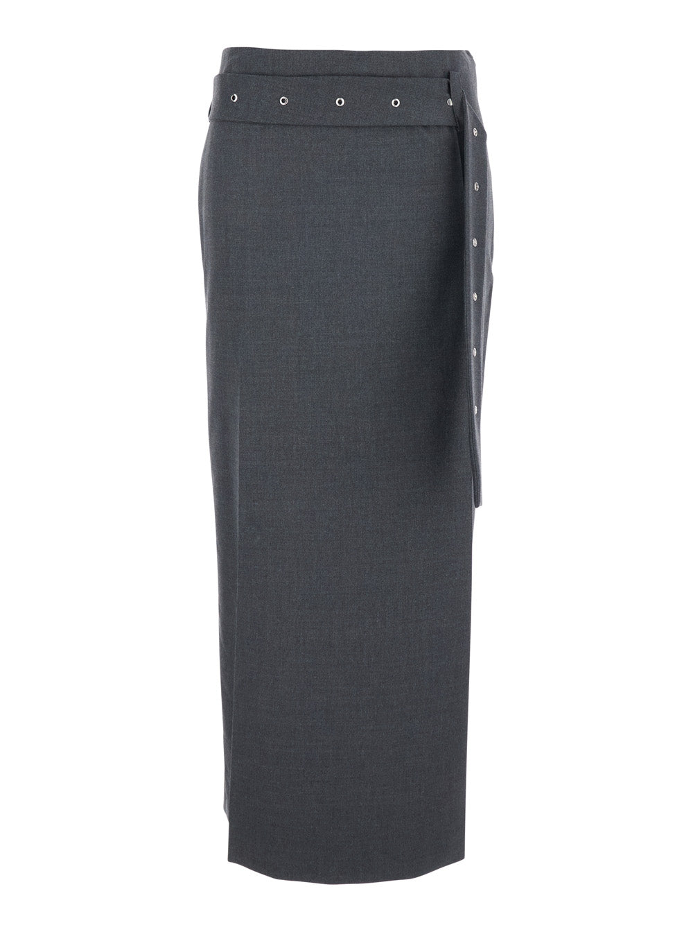 Low Classic Belted Waist Skirt — Gray by Low Classic
