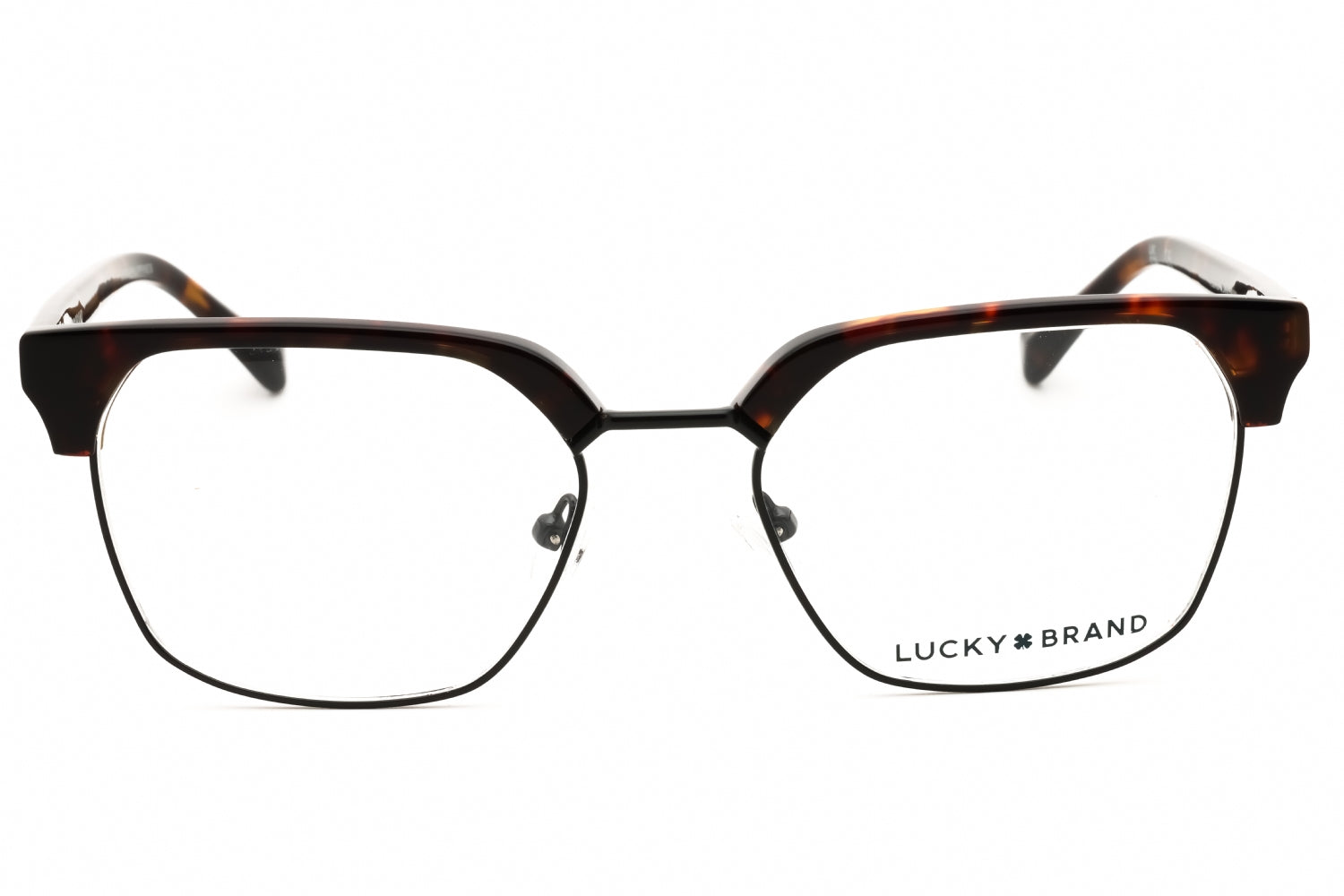 Lucky Brand VLBD133 Tortoiseshell Rectangular Eyeglasses — Black, view 2