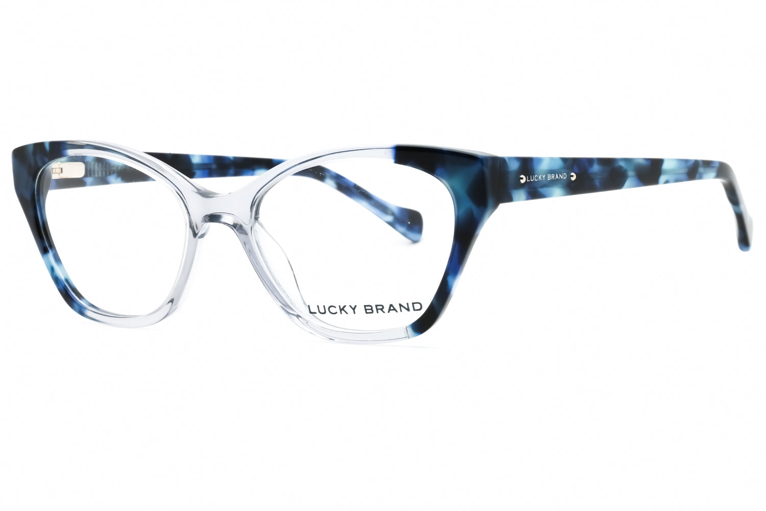 Lucky Brand VLBD237 Cat-Eye Acetate Eyeglasses — Blue by Lucky Brand