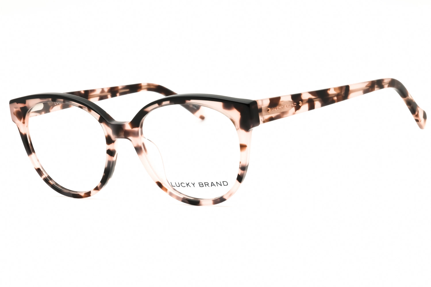 Lucky Brand VLBD243 Tortoiseshell Round Frame Eyeglasses — Brown by Lucky Brand