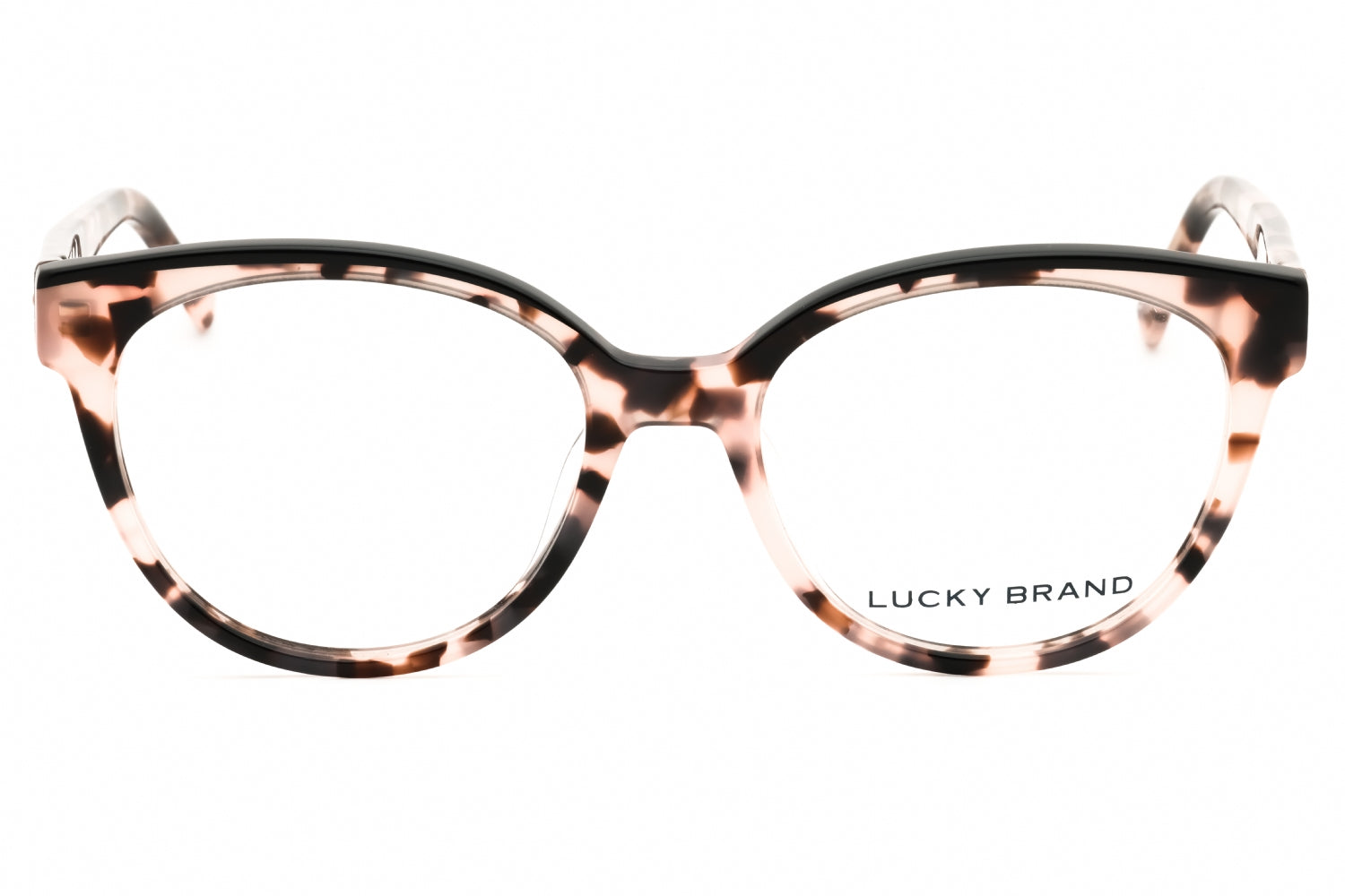 Lucky Brand VLBD243 Tortoiseshell Round Frame Eyeglasses — Brown, view 2