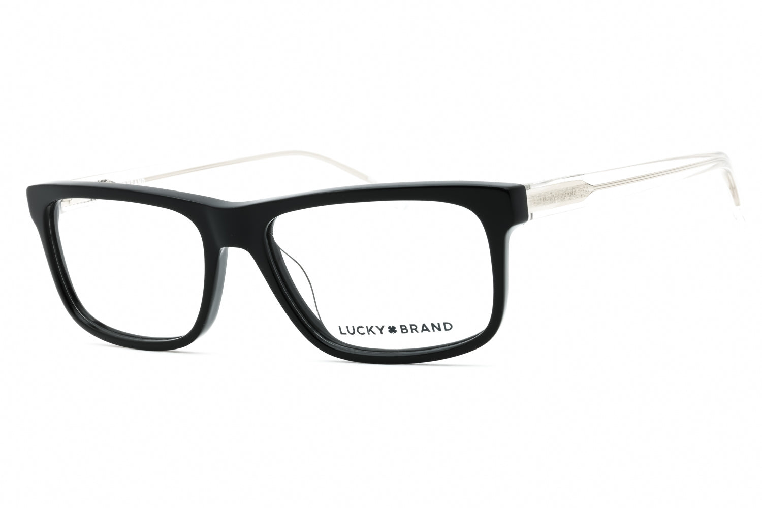 Lucky Brand VLBD419 Rectangular Acetate Eyeglasses — Black by Lucky Brand