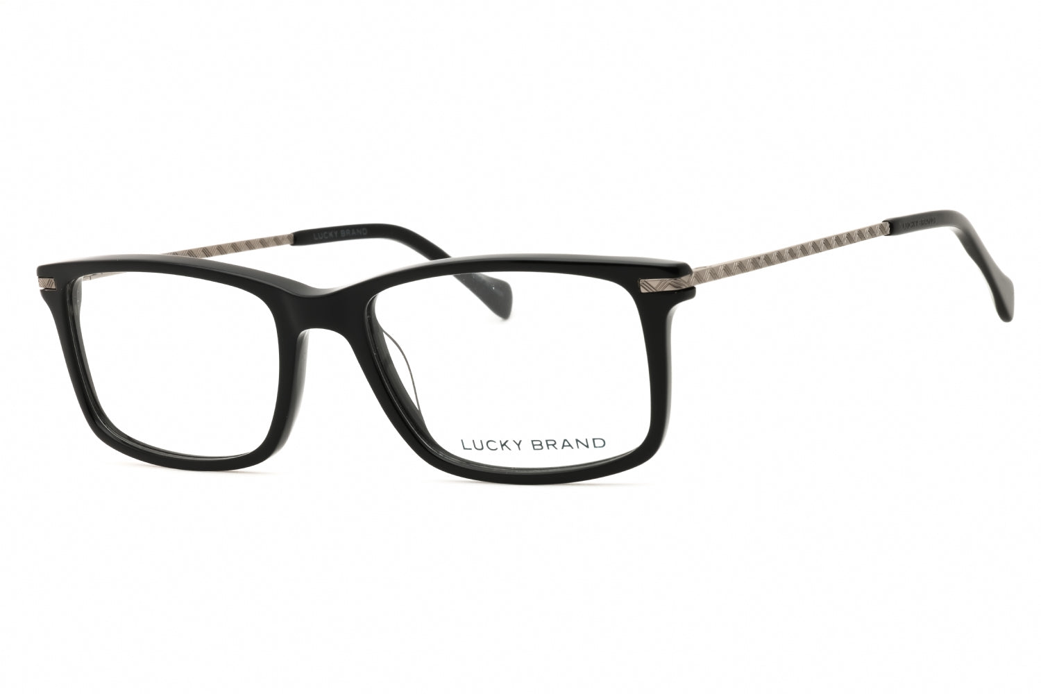 Lucky Brand VLBD423 Rectangular Acetate Eyeglasses — Black by Lucky Brand