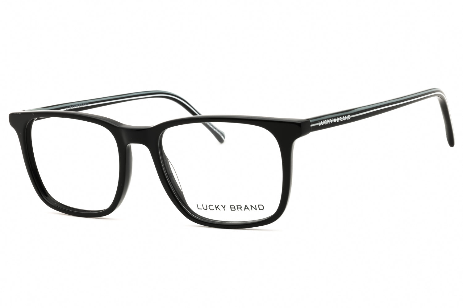 Lucky Brand VLBD519 Rectangular Acetate Eyeglasses — Black by Lucky Brand