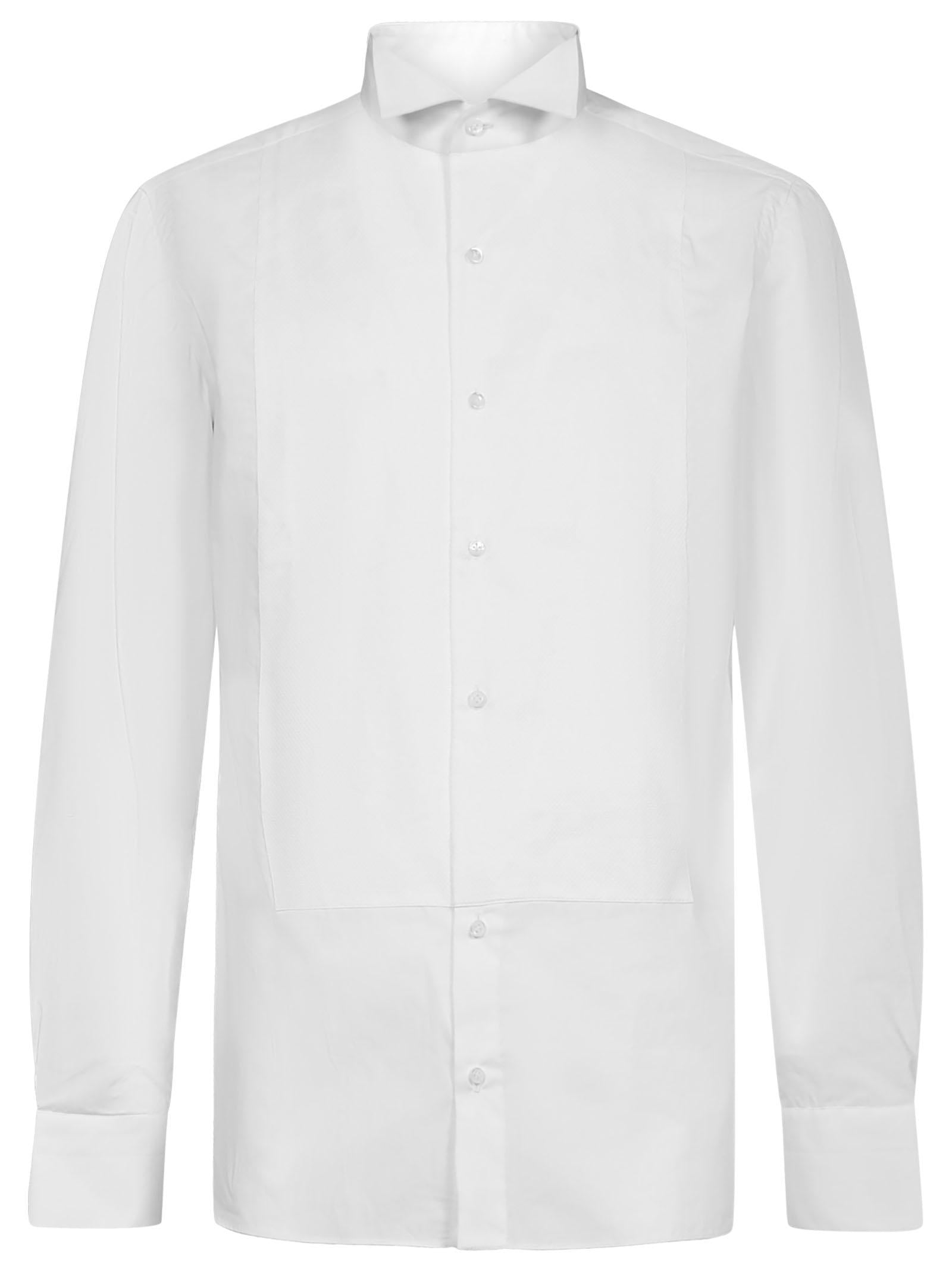 Luigi Borrelli Cotton Dress Shirt — White by Luigi Borrelli